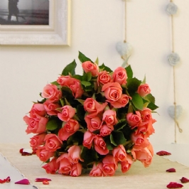 Pink Roses in Bunch